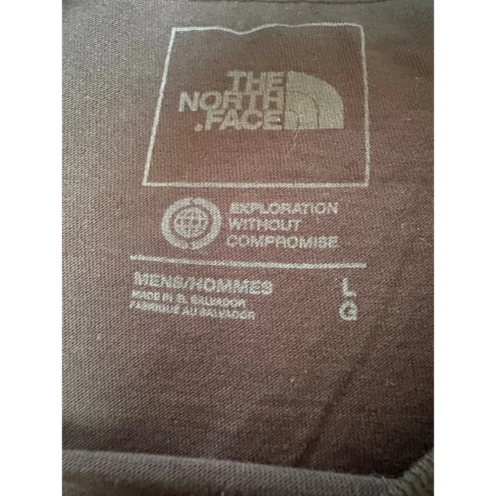 The North Face Graphic T-Shirt Mens L Black Excellent Short Sleeve Cotton Tee
